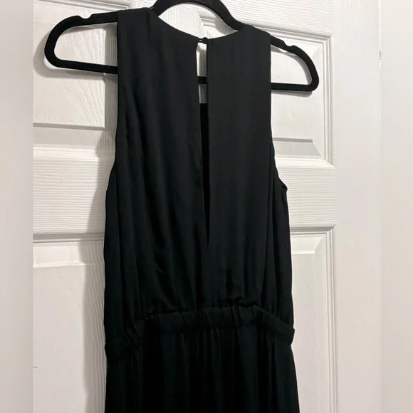 Aritzia BABATON Harold Sleeveless Maxi Dress Front Slit Split Hem Black Size XS - Picture 6 of 12